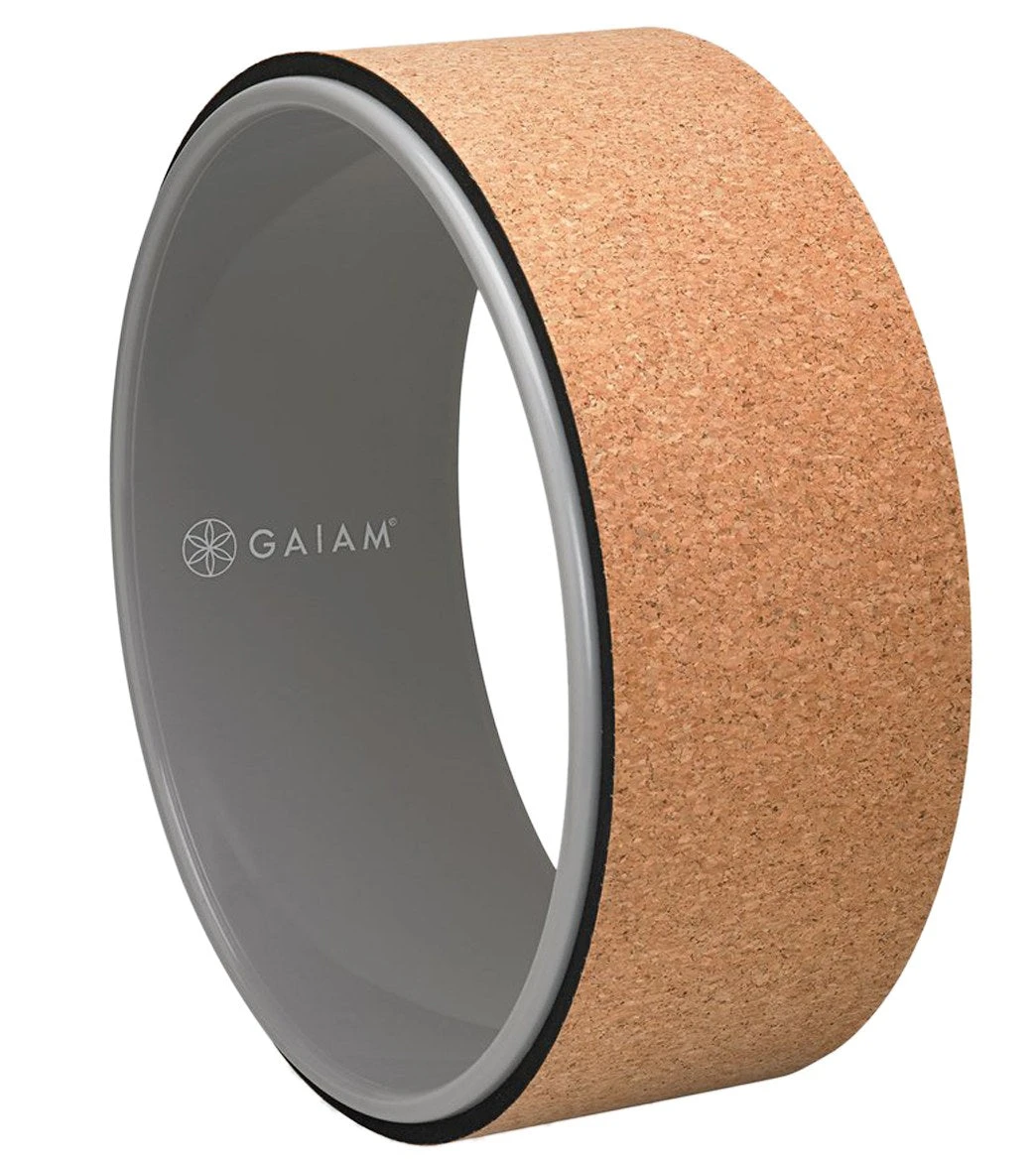 Gaiam Cork Yoga Wheel Brown - Image 2