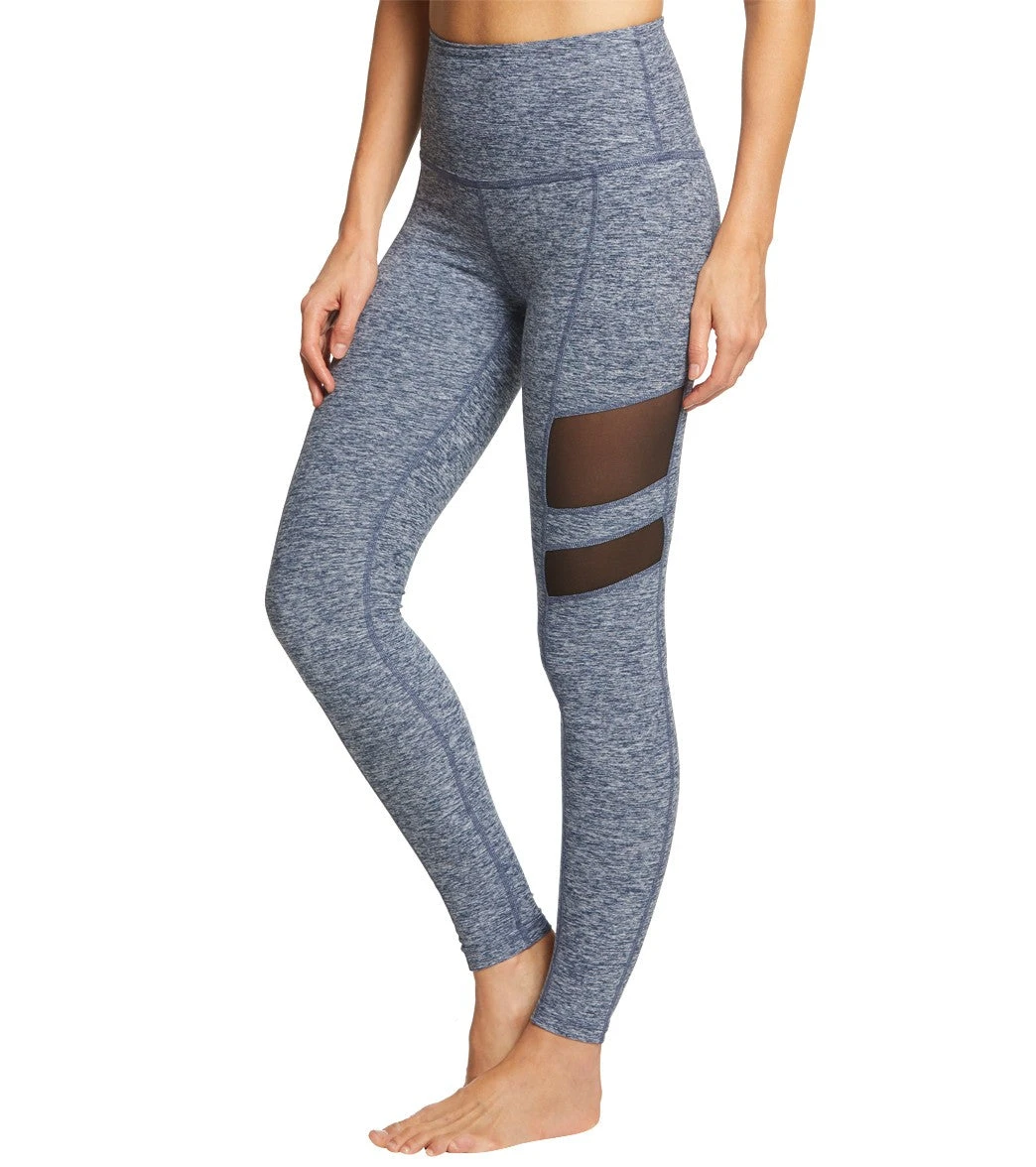 Beyond Yoga Spacedye Rise Above Yoga Leggings White/Outlaw Navy - Image 4