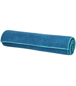 Gaiam Stay-Put Yoga Mat Towel Lake
