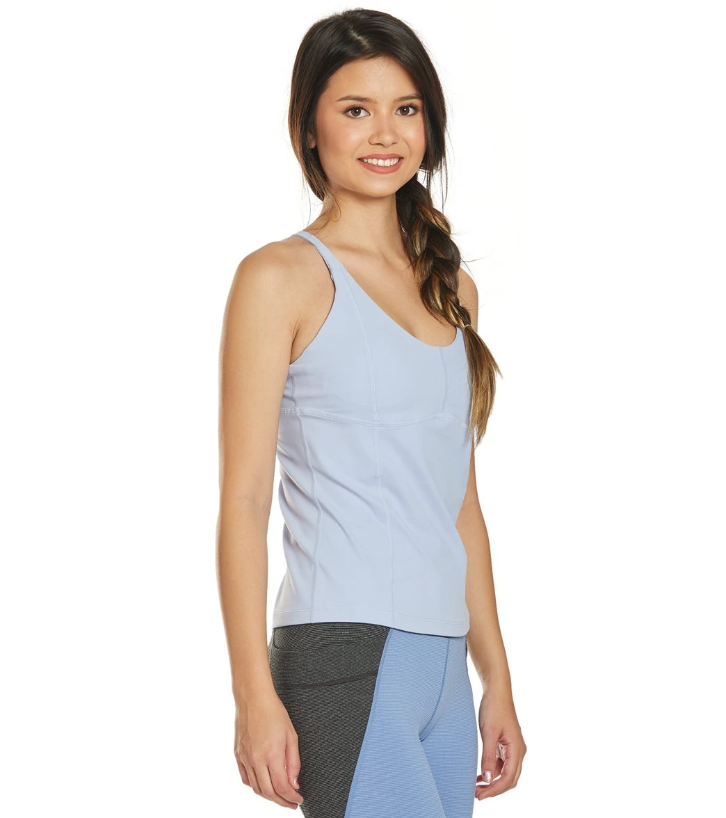 PrAna Momento Yoga Top Blue Sheen - Image 2
