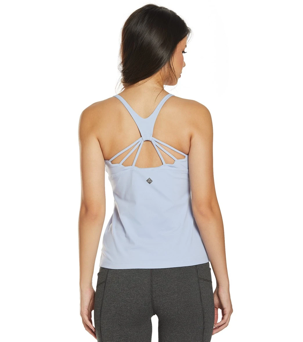 PrAna Momento Yoga Top Blue Sheen - Image 5