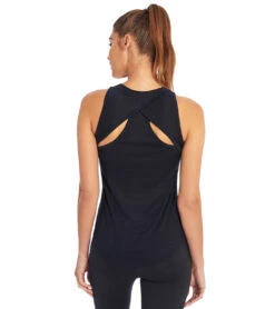 Balance Collection Criss Cross Racerback Yoga Tank Black