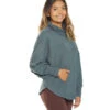 PrAna Cozy Up After Yoga Poncho Grey Blue Heather
