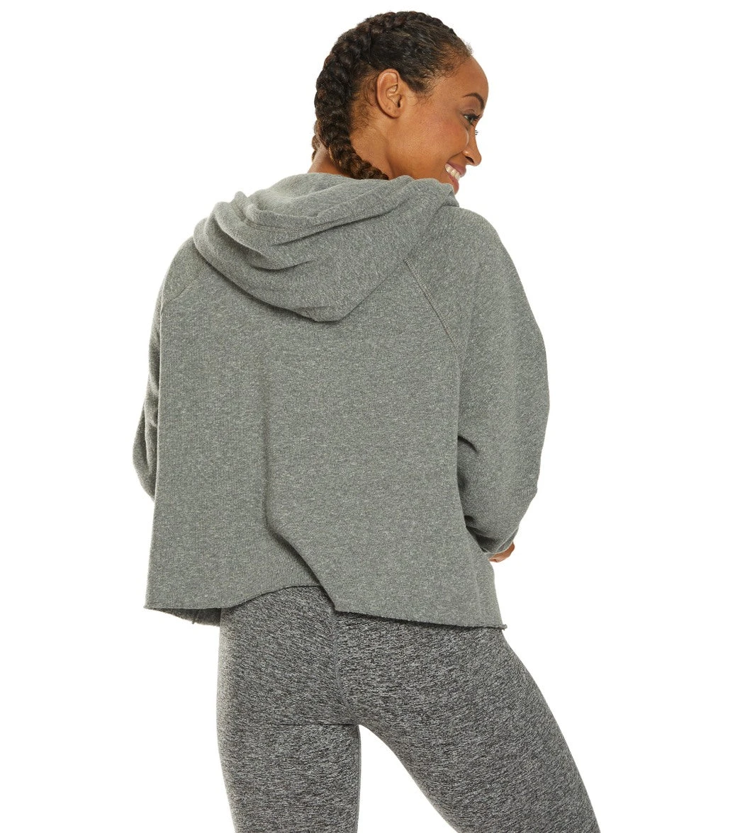 Spiritual Gangster Good Vibes Stella Rocker Hoodie Medium Heather Grey - Image 2