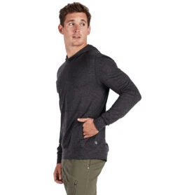 Vuori Men's Ponto Performance Yoga Pullover Charcoal Heather