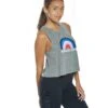 Spiritual Gangster Radiate Crop Tank Medium Heather Grey