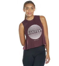 Spiritual Gangster Manifest Tech Crop Tank