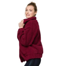 Onzie Teddy Jacket Burgundy