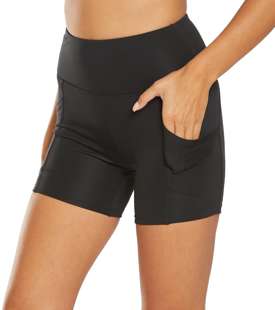 Balance Collection Henna High Waisted 5" Yoga Shorts - Image 5