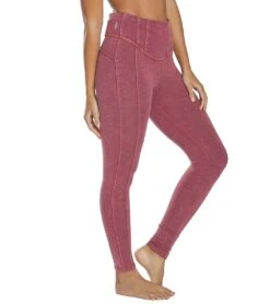 Free People Hybrid Yoga Leggings Dark Pink