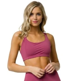 Onzie Aerial Yoga Sports Bra Shiny/Matte Mauve