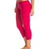 Beyond Yoga Essential Gathered Yoga Capris Wildberry