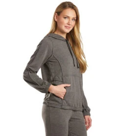 Marika Fern After Yoga Hoodie Pullover Heather Black