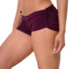 Onzie Side String Yoga Shorts Aubergine