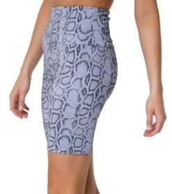 Onzie High Rise Bike Shorts Lavender Cobra