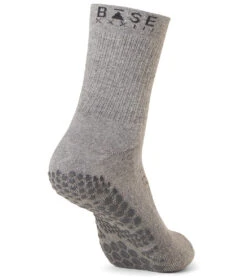 BASE 33 Unisex Crew Yoga Socks Grey