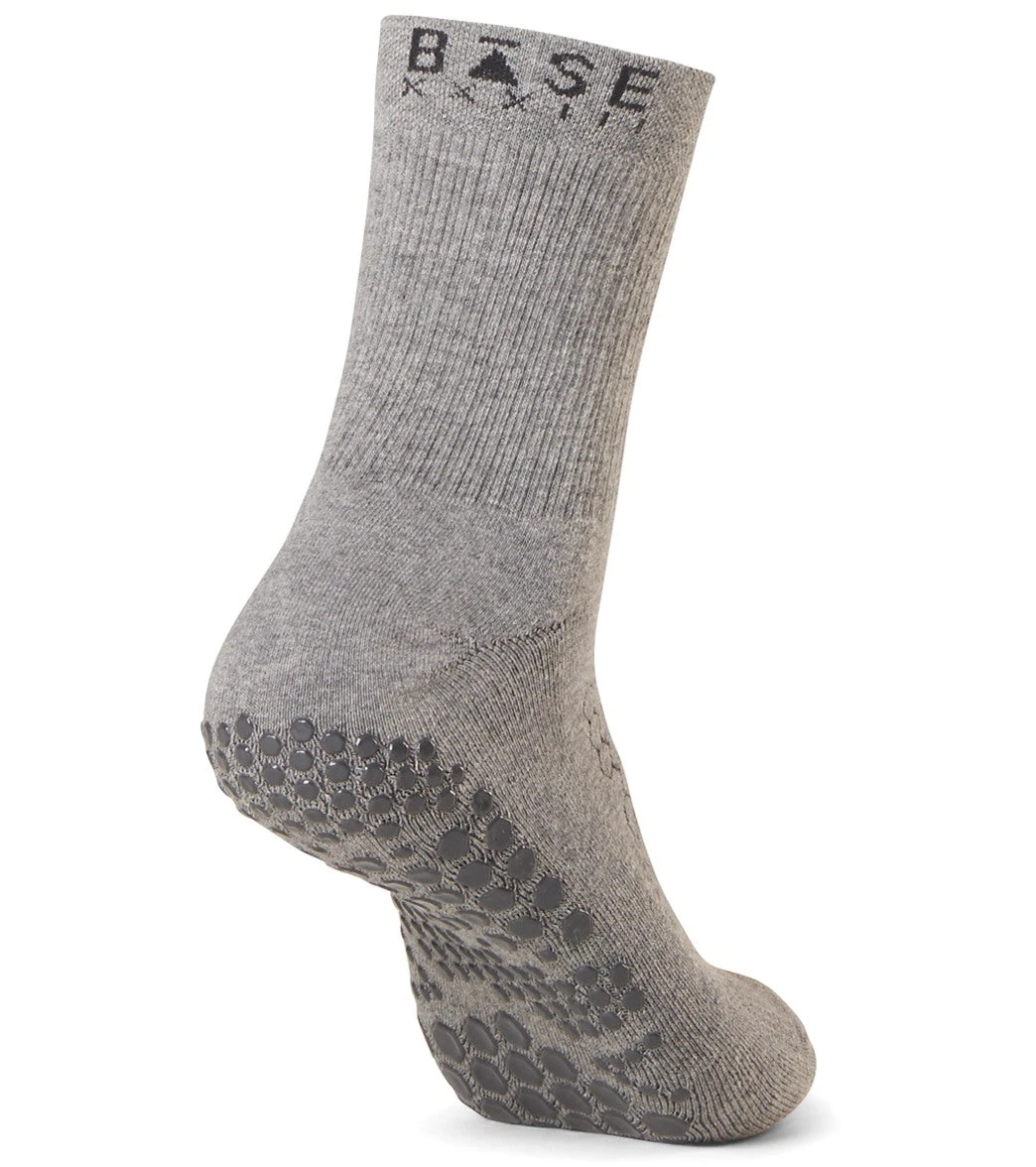 BASE 33 Unisex Crew Yoga Socks Grey