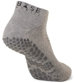BASE 33 Unisex Low Rise Yoga Socks Grey