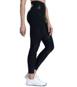 DYI Printed Signature Yoga Leggings Onyx Foil