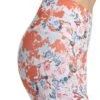 DYI Printed Signature 7/8 Yoga Leggings Nectarine Floral