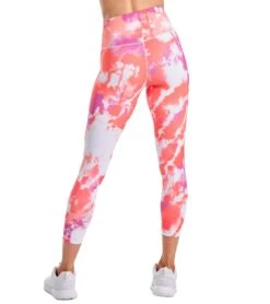 DYI Printed Signature 7/8 Yoga Leggings Stellar Dye
