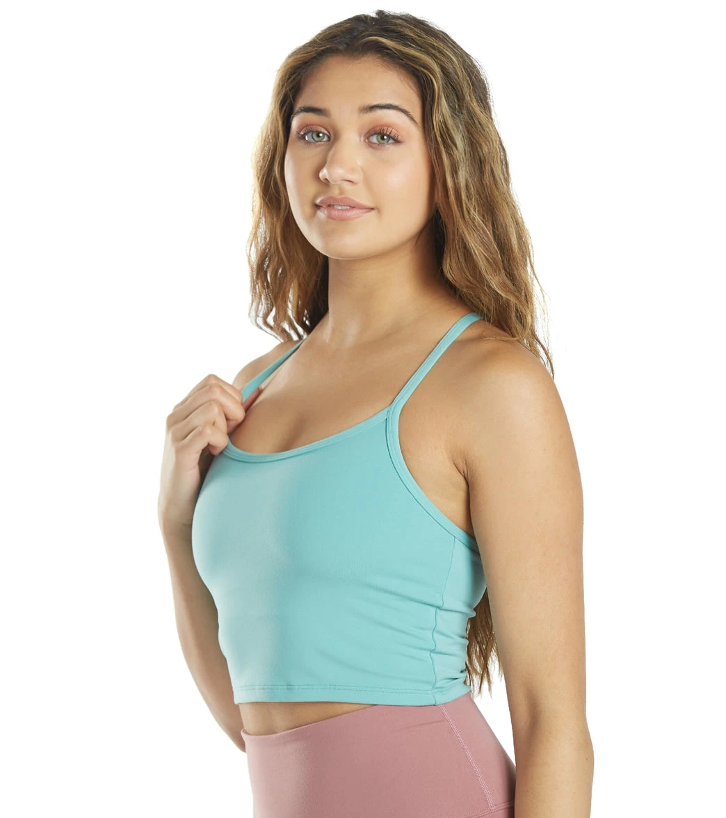 Everyday Yoga Unity Solid Crop Tank Agate Green - Image 4