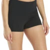 Everyday Yoga Uphold Solid High Waisted Hot Yoga Shorts 1" Black