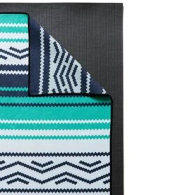 Nomadix Baja Double-Sided Yoga Mat Towel Aqua