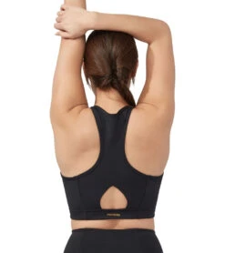 Manduka Pro Zip Front Yoga Sports Bra Black