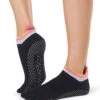 Toesox Low Rise Full-Toe Yoga Grip Socks Retro