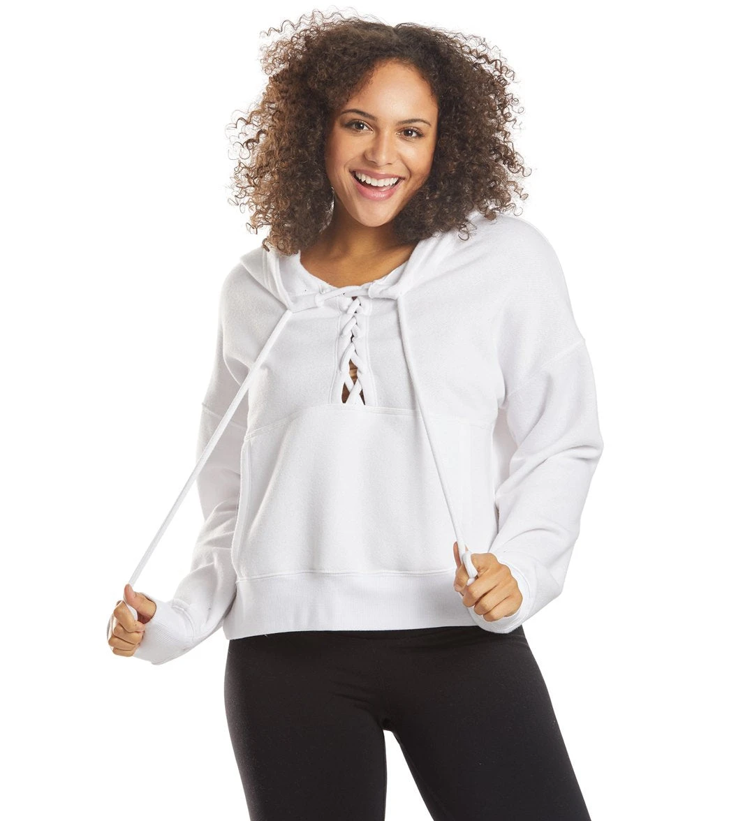 Free People Movement Believe It Hoodie White - Image 5
