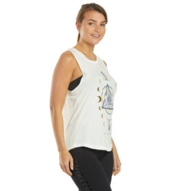 Spiritual Gangster Seeing Eye Muscle Yoga Tank Stone
