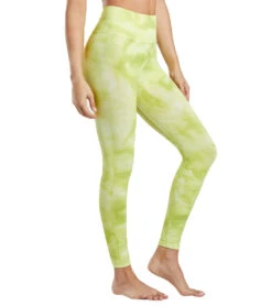 Free People Good Karma Tie Dye Yoga Leggings Lime