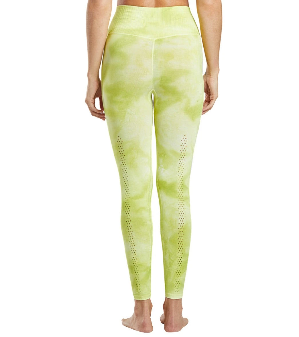 Free People Good Karma Tie Dye Yoga Leggings Lime - Image 2