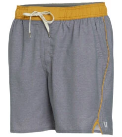 Vuori Men's Trail Yoga Shorts Charcoal Heather Texture