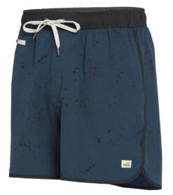 Vuori Men's Banks Short 5" Yoga Shorts Indigo Splatter