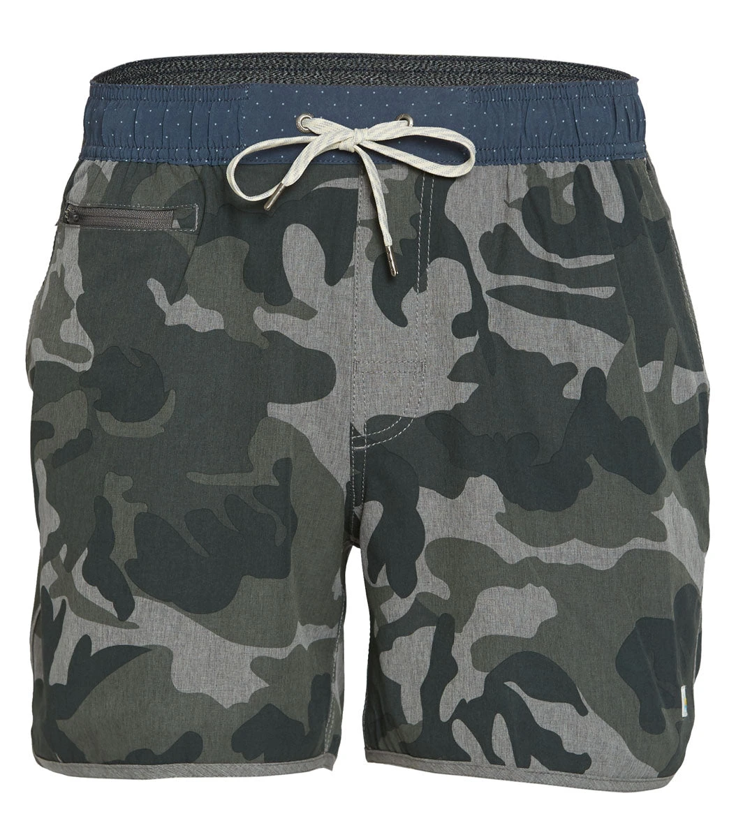 Vuori Men's Banks Short 5" Yoga Shorts Grey Camo - Image 3