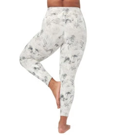 Manduka Pro High Waisted 7/8 Yoga Leggings Grey Tropics