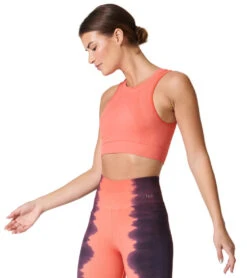 NUX One By One Seamless Yoga Crop Top Coral