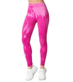 NUX Awakened Hand Dye Yoga Leggings Flushed Marble