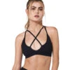 NUX Triple Threat Yoga Sports Bra Black
