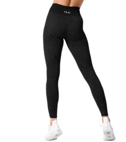 NUX Seamless Snake Yoga Leggings Black