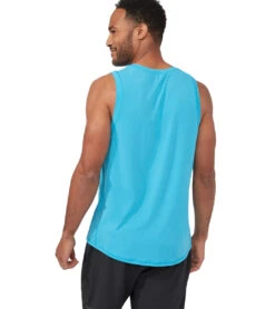 Manduka Men's Pro Tech Slim Fit Tank Dresden Blue