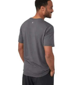 Manduka Men's Performance Crew Neck Short Sleeve Tee NEW GREY