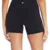 Marika Linnette High Waisted Tummy Control Yoga Shorts Black