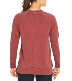 Balance Collection Lucy After Yoga Pullover Oxblood Red
