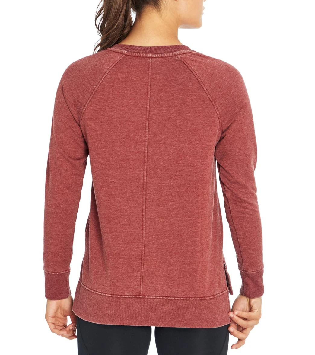 Balance Collection Lucy After Yoga Pullover Oxblood Red