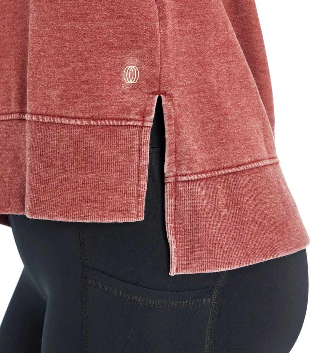 Balance Collection Lucy After Yoga Pullover Oxblood Red - Image 2