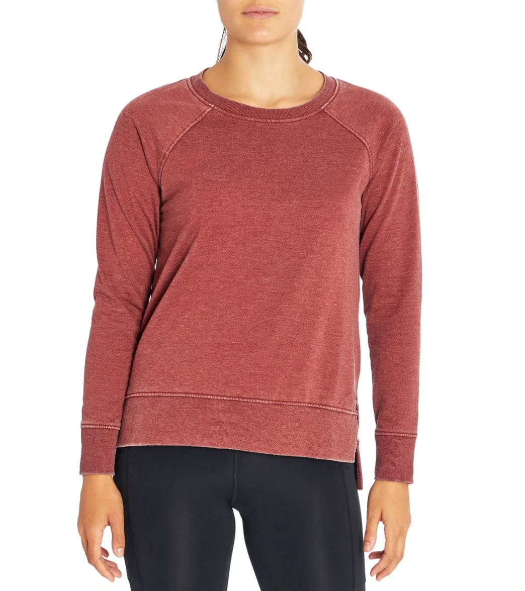 Balance Collection Lucy After Yoga Pullover Oxblood Red - Image 3