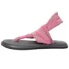 Sanuk Women's Yoga Sling 2 Sandal Charcoal/Hot Pink